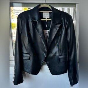 Avec Les Filles- FauxEver Leather Jacket-Size L